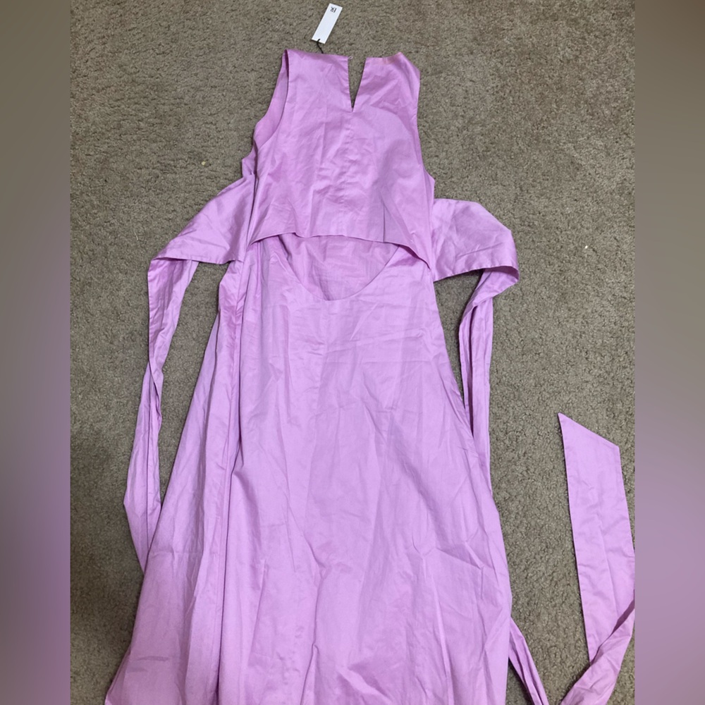 BANANA REPUBLIC STRETCH-COTTON POPLIN MAXI DRESS - Picture 9 of 10